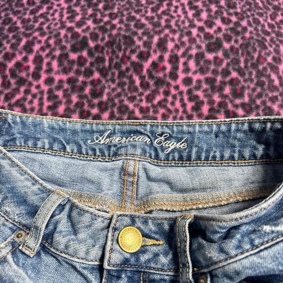 Y2K American Eagle Low Rise Micro Denim Shorts - Picture 4 of 5